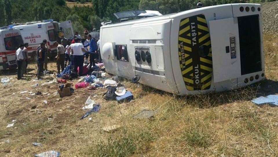Более 20 туристов пострадали в аварии с автобусом на юге Турции