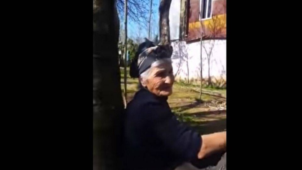 Внуки сняли на видео шутливый расстрел своей бабушки
