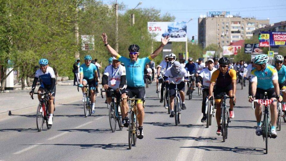 1500 жителей Атырау приняли участие в велопробеге