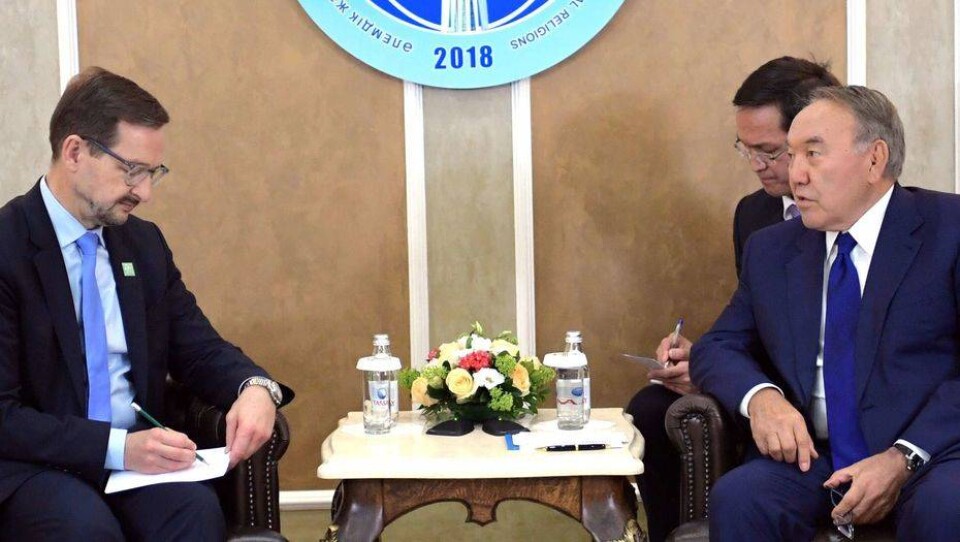 Нурсултан Назарбаев встретился с Генеральным секретарём ОБСЕ Томасом Гремингером