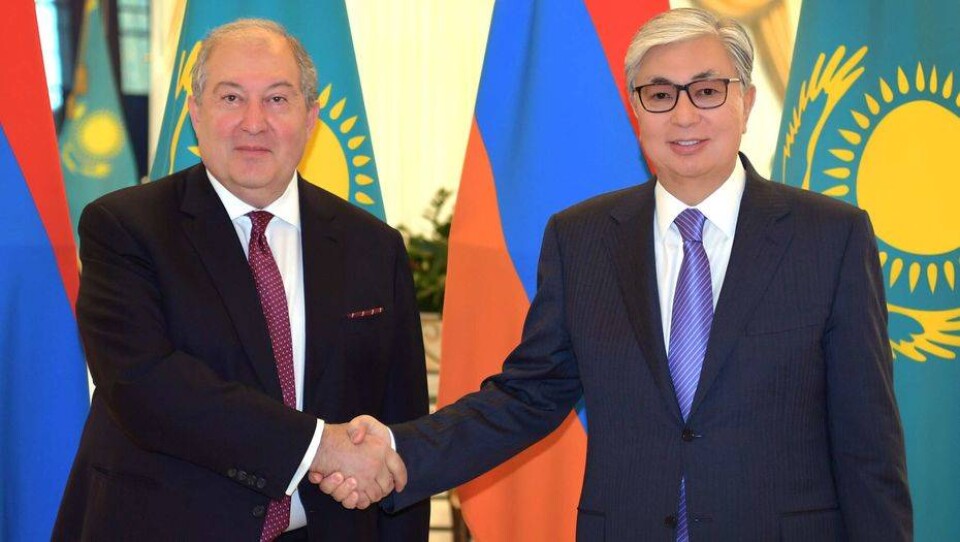 Касым-Жомарт Токаев встретился с президентом Армении Арменом Саркисяном
