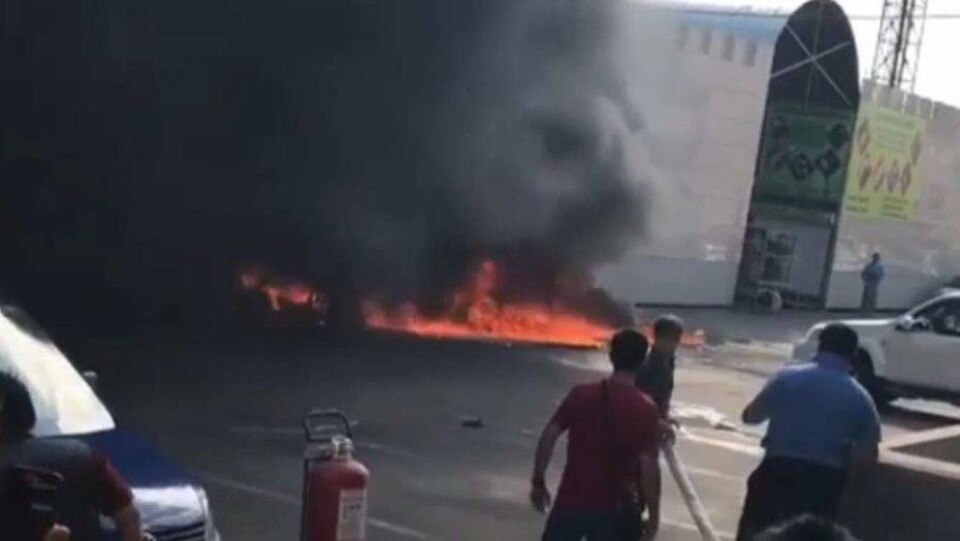 Пожар произошёл на рынке "Байсат" в Алматы 