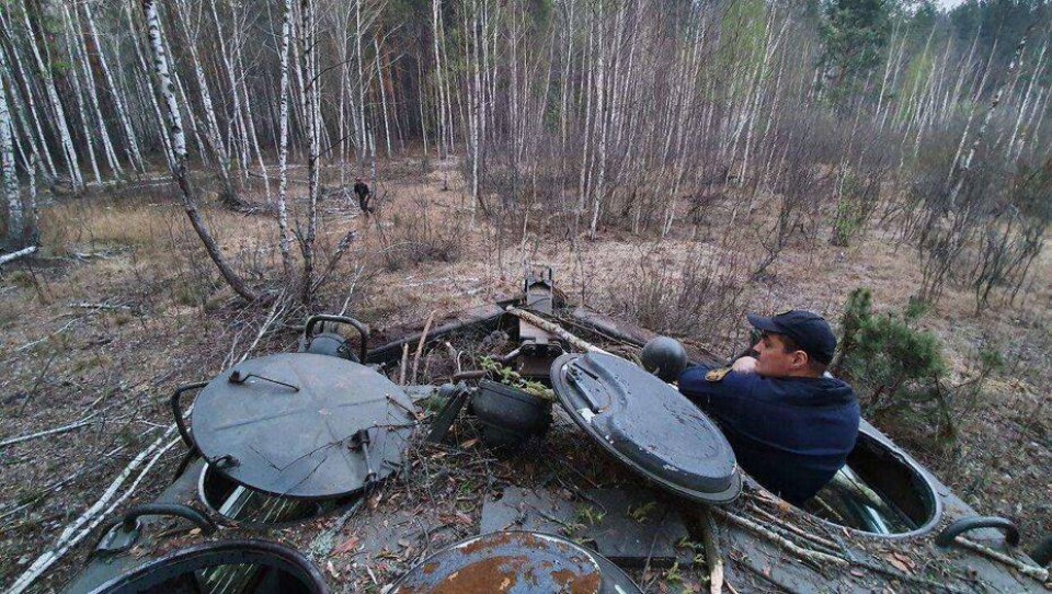 В годовщину аварии на ЧАЭС в зоне отчуждения продолжают тушить природный пожар