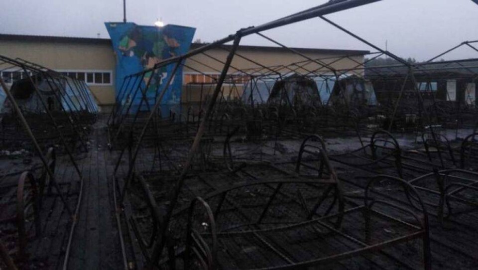 В России при пожаре в палаточном лагере погиб ребёнок, ещё трое пострадали