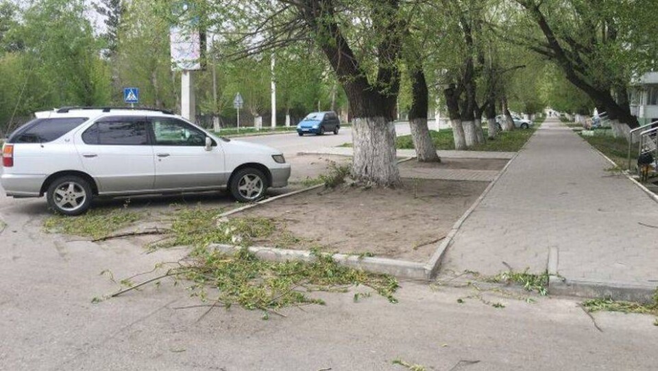 Осадки в виде грязи удивили костанайцев