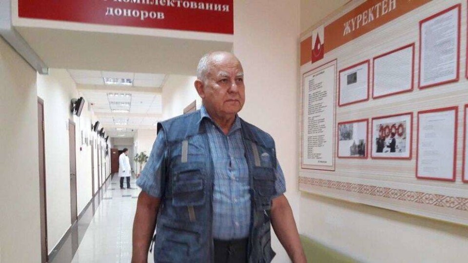 71 жастағы донор Александр Скаковский 1065 рет қан тапсыруға келді