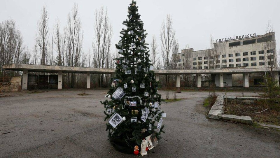В Припяти впервые после аварии на Чернобыльской АЭС установили новогоднюю ёлку