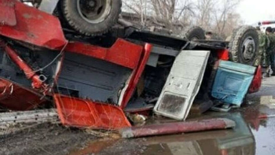 В Риддере пожарный автомобиль попал в ДТП, командир отделения погиб