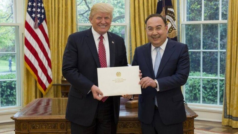Назарбаев передал Трампу наилучшие пожелания через посла