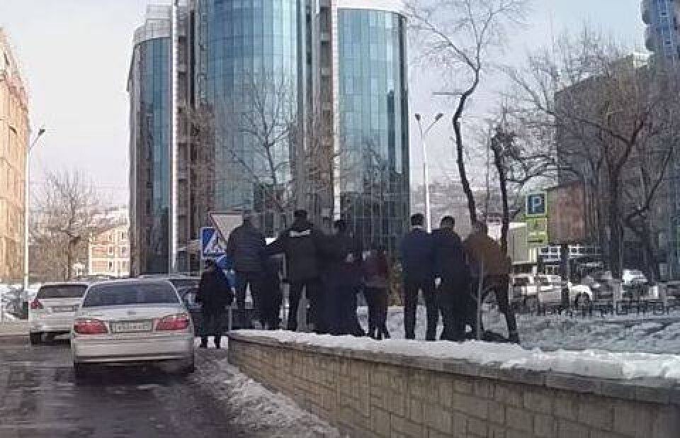 Кадр видеозаписи очевидцев