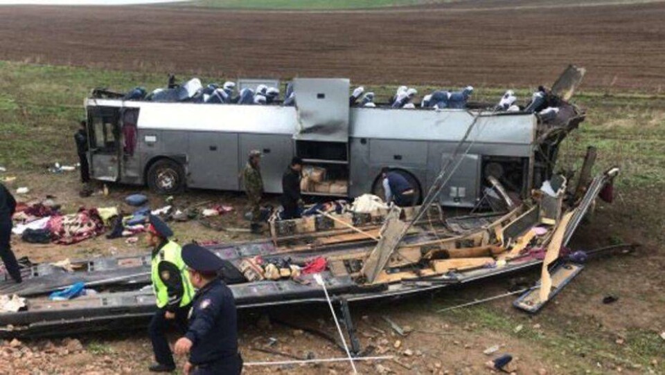 11 человек погибли в ДТП с автобусом в Жамбылской области