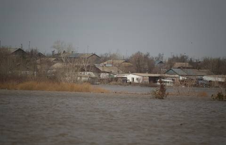 Село близ Астаны ушло под воду