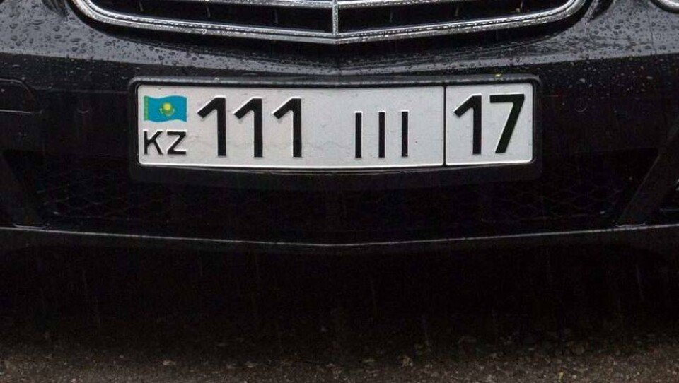 Номерные знаки с 17-м регионом для авто начали выдавать в Шымкенте 