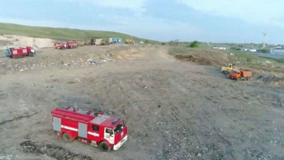 Пожар на полигоне ТБО в Степногорске: из-за химических процессов мусор загорелся вновь