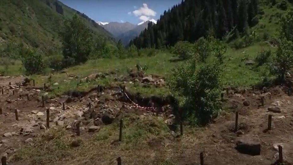 Начало строительных работ в Иле-Алатауском нацпарке показали на видео с дрона