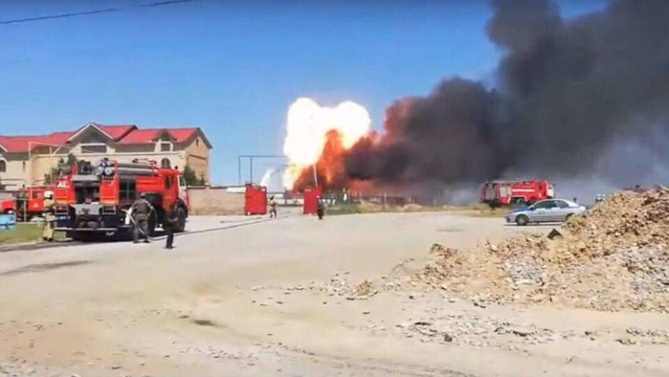 В Шымкенте на территории АГЗС произошёл взрыв газа, пострадал заправщик