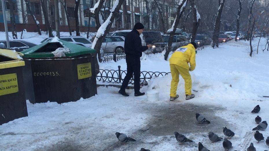 В цитадель наглых алматинских крыс прибыл человек в защитном костюме