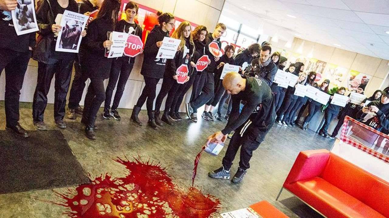 Веганы Франции чинили беспорядки в мясных лавках ещё в апреле