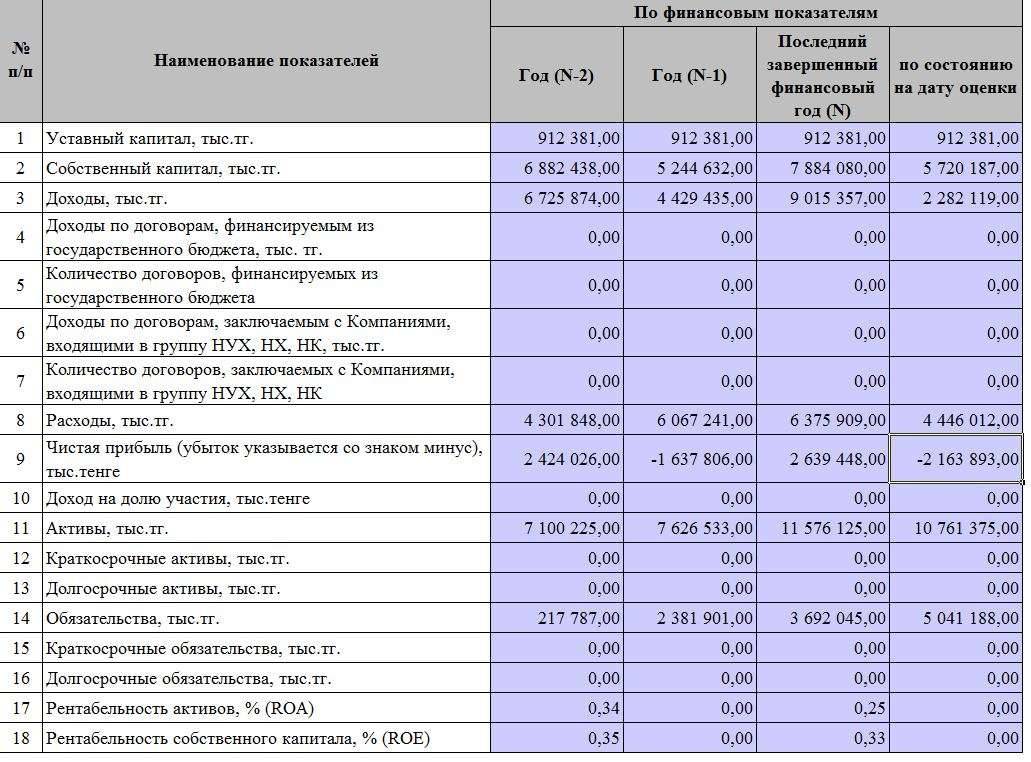 Финансовая отчётность ФК "Кайрат"