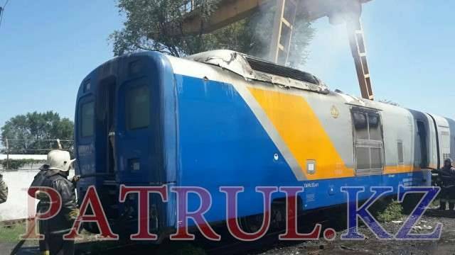 Вагон поезда "Тулпар-Тальго" загорелся в Алматы