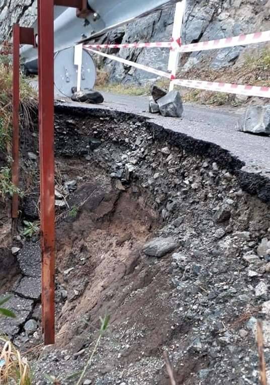 Размыв дороги на Большое Алматинское озеро