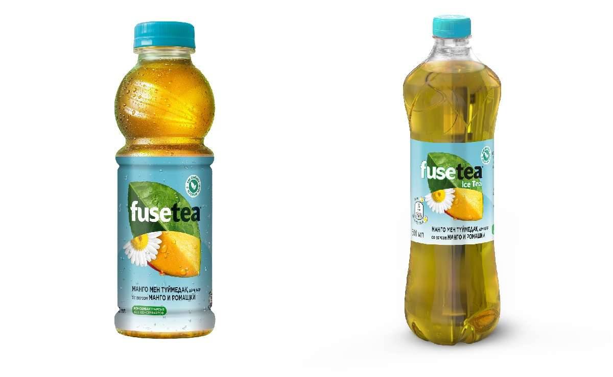 Старая и новая бутылка "Fusetea"