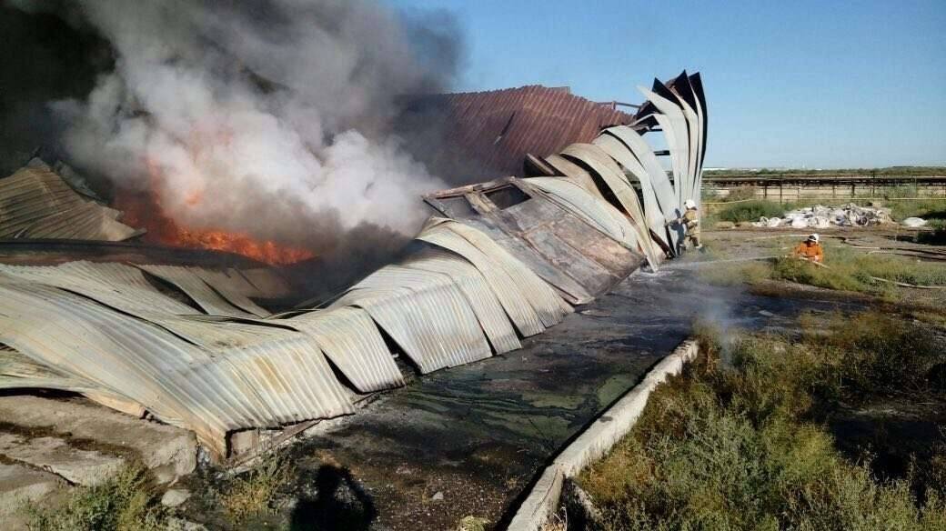 Пожар в Туркестане