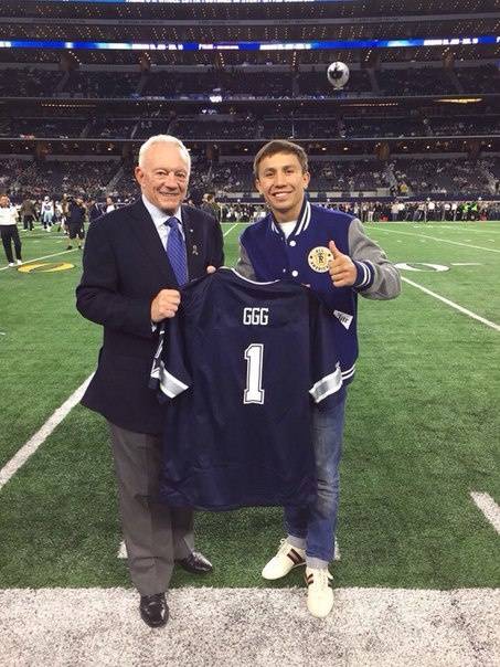 Геннадий Головкин и миллиардер Джерри Джонс