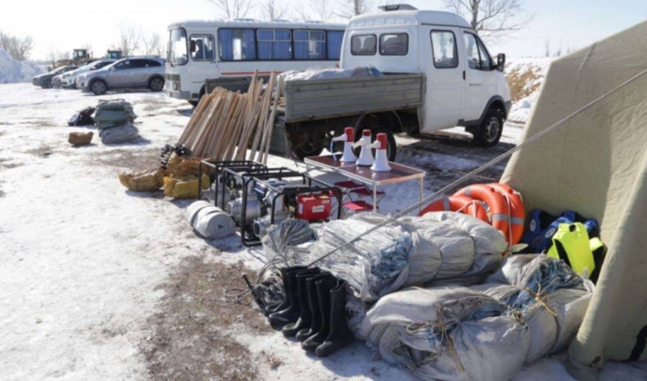 Подготовка к паводку в Карагандинской области