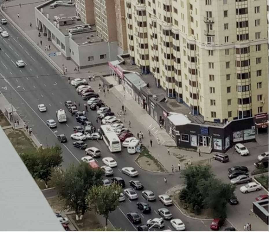 Массовое ДТП в Астане