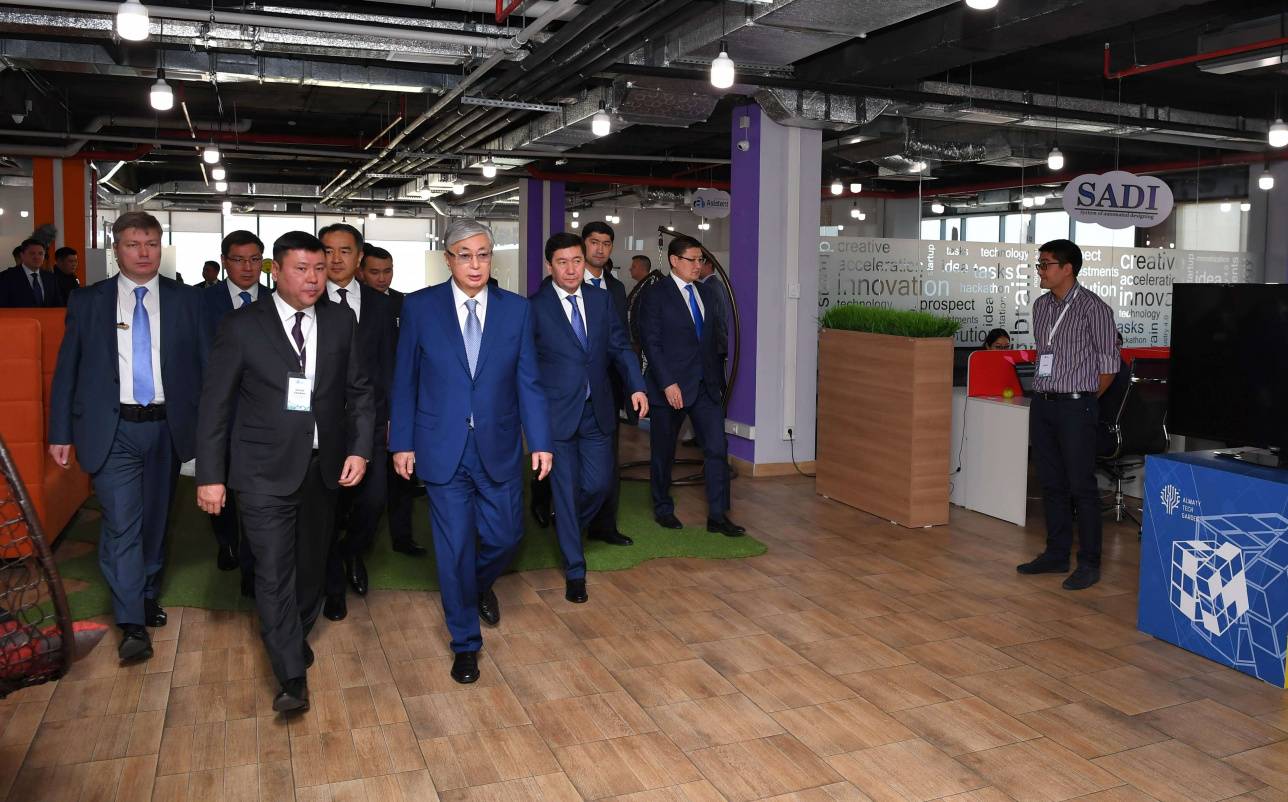 Касым-Жомарт Токаев посетил Tech Garden 
