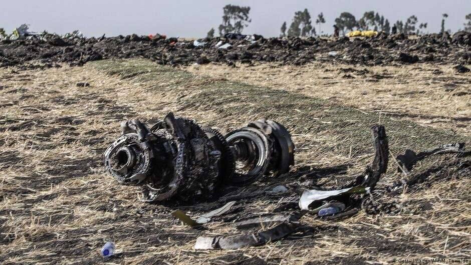 На месте крушения сакмолета Boeing в Эфиопии