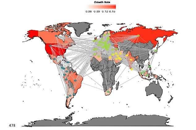 Схема перелётов