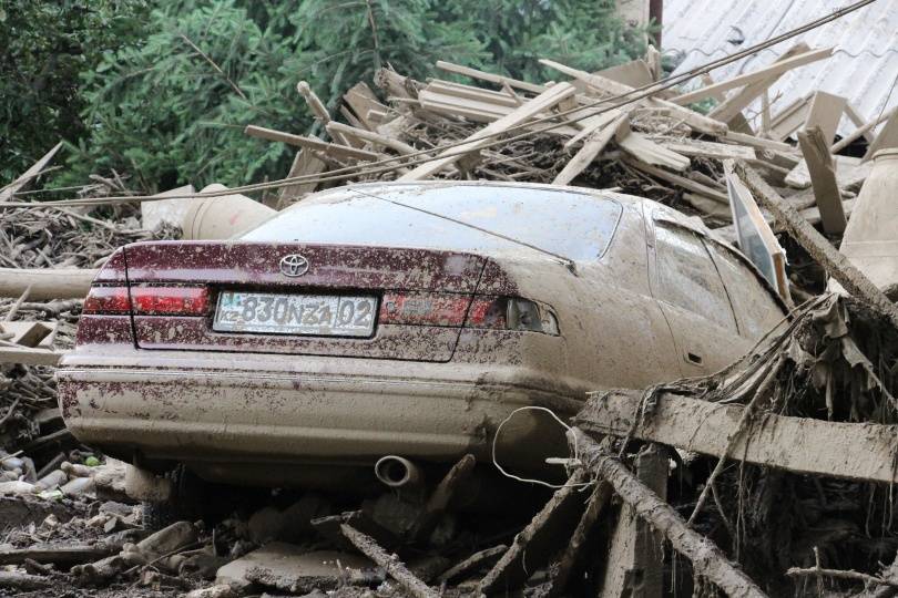 Во двор Ирины Валерьевой сель "пригнал" автомобиль