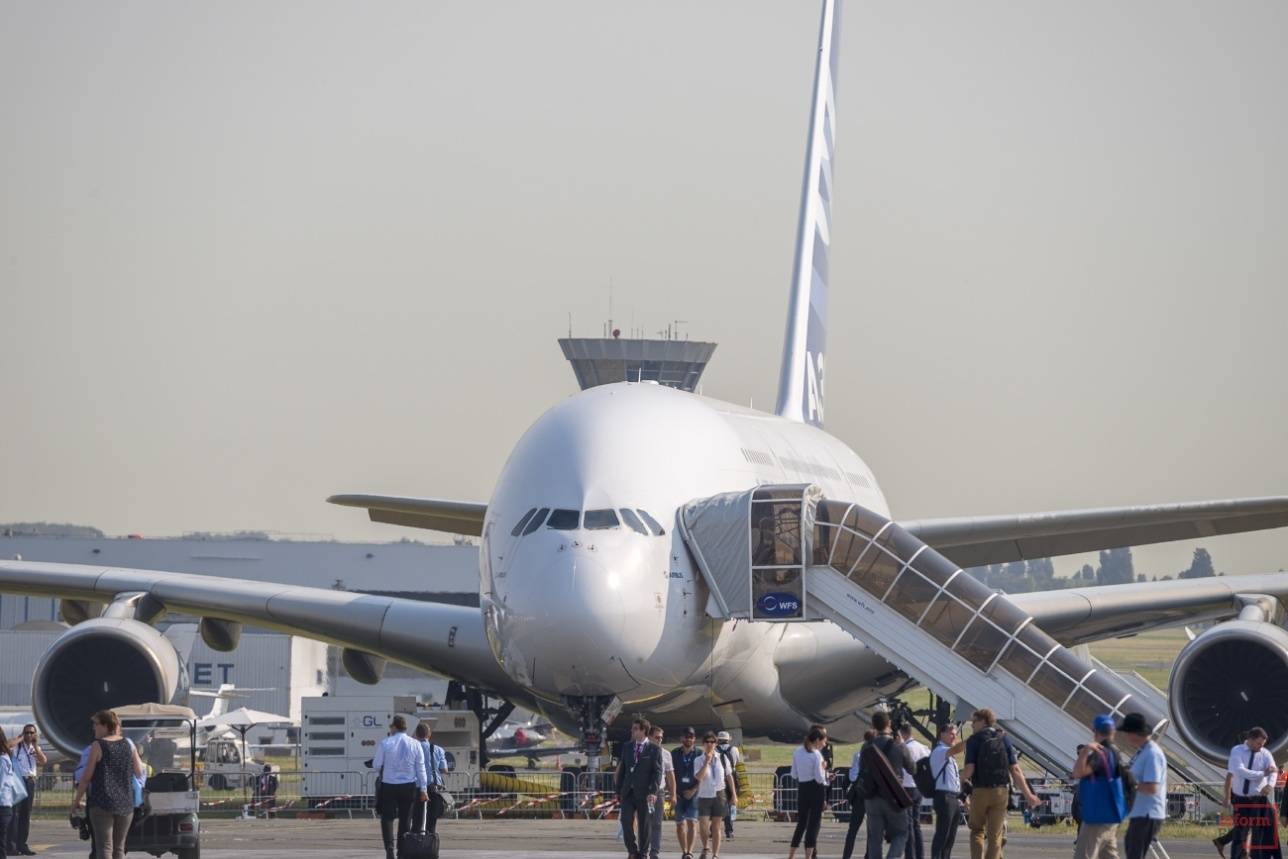 A 380plus на стоянке перед вылетом