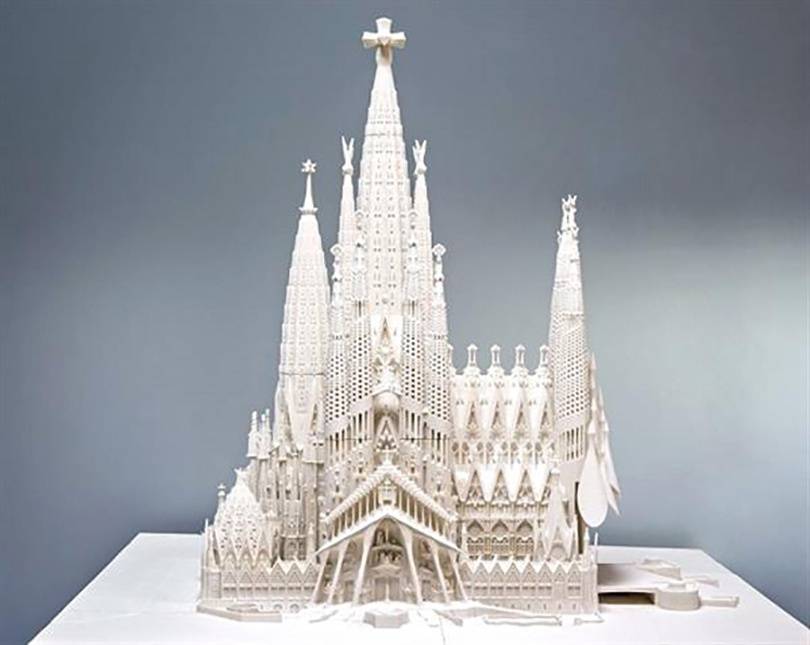 Макет Sagrada Familia Антонио Гауди распечатанного на 3D-принтере