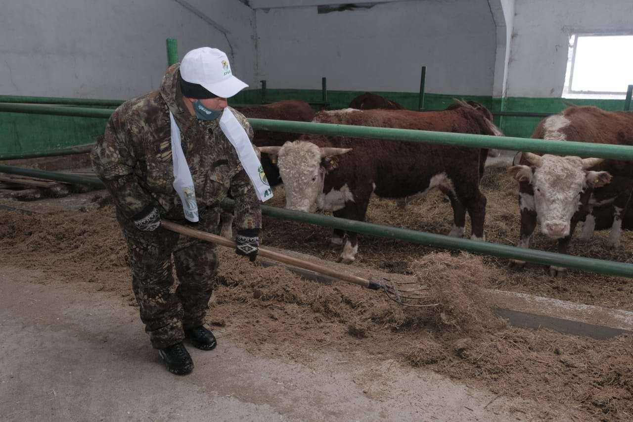 Встреча представителей партии "Ауыл" с коллективом КХ "Жаке"