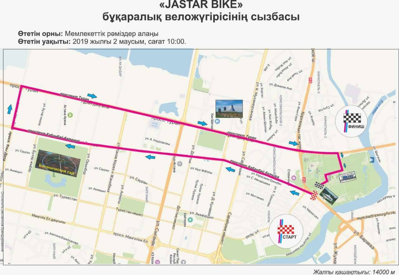 Схема велогонки