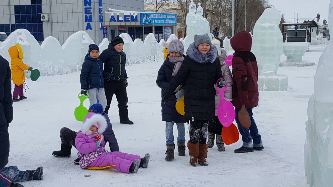 В Кокшетау забавы для детей устраивают в каждом дворе