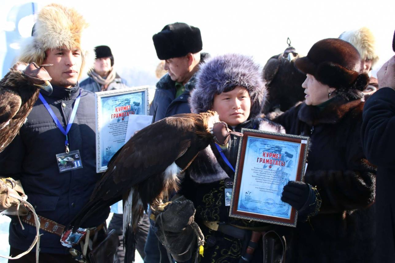 13-летний беркутчи занял первое место