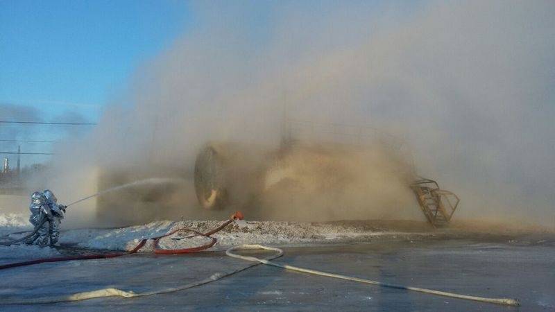 Пламя от пожара было видно за несколько километров