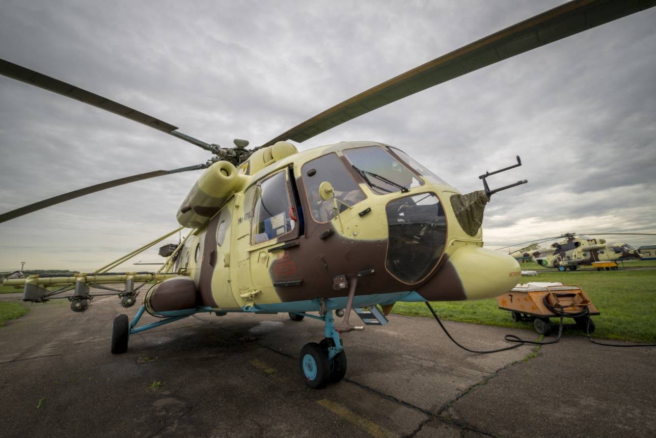 Ми-171 Ш на стоянке Бурундайской авиабазы