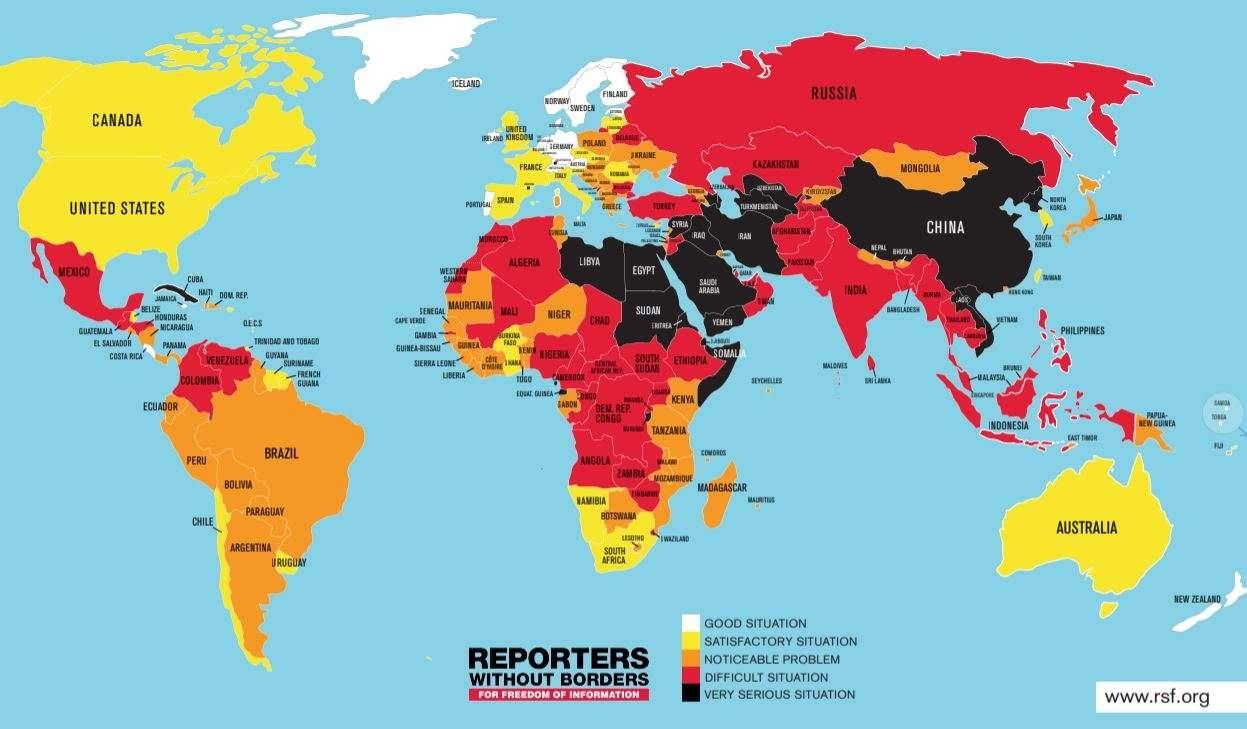 Индекс свободы прессы 2018