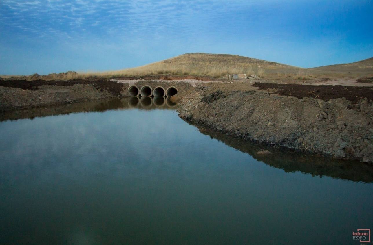 Переезд через водоём в районе участка Сайдалы