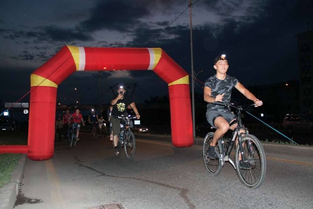 Участники велопробега