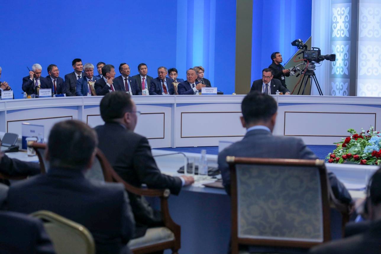 Заседание Совета глав государств членов ШОС в Астане