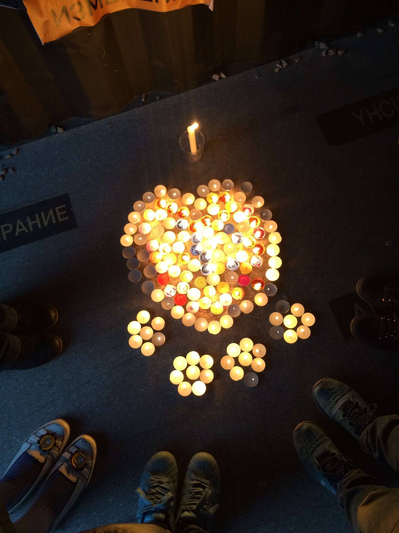 Алматинцы зажгли свечи в часть погибших от рук человека животных