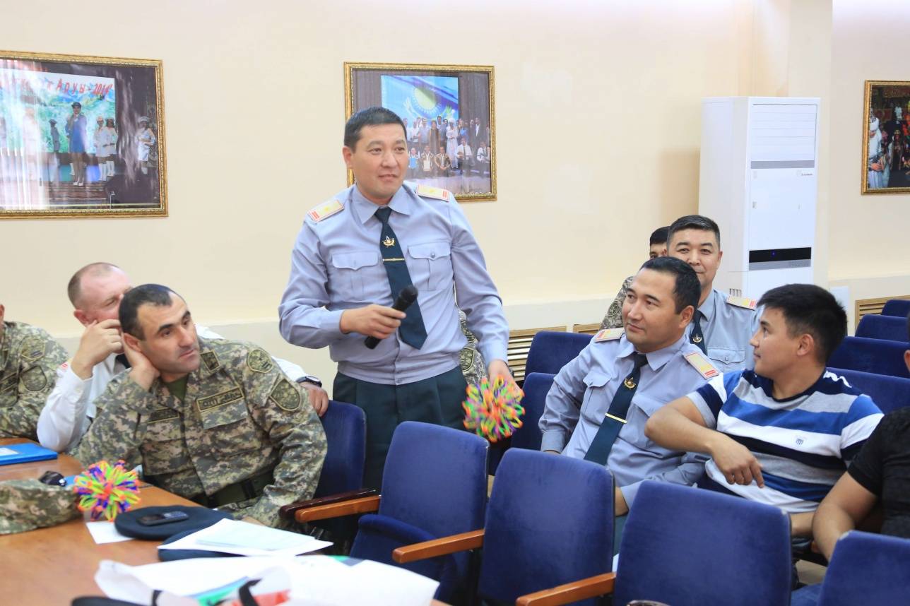 На тренинге военнослужащие смогли раскрепоститься и увидеть в себе новые грани характера