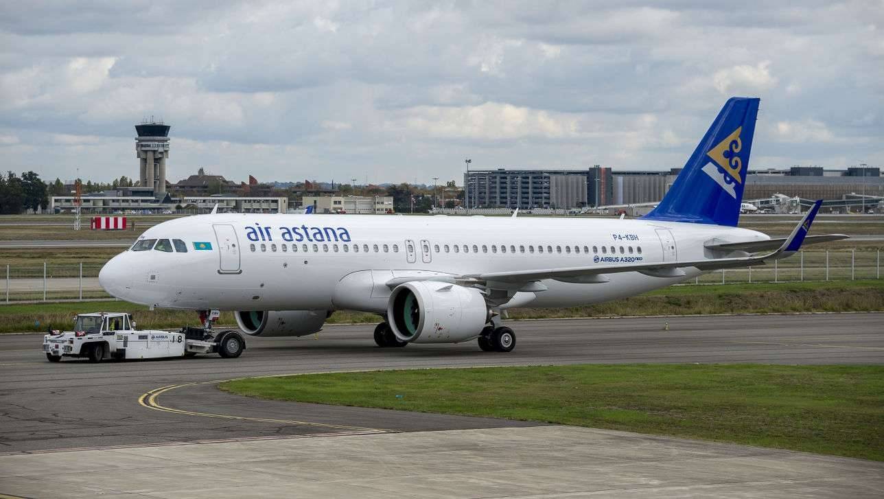 Самолёт A320neo авиакомпании "Эйр Астана"