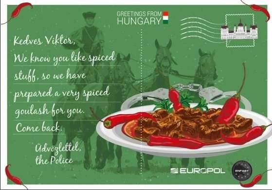 Венгрия. Карточка для розыска Виктора Коштадиновски, обвиняемого в незаконном обороте наркотических и психотропных веществ. Он был приговорён к 15 годам лишения свободы, но осенью 2014 года сбежал до того, как сесть в тюрьму